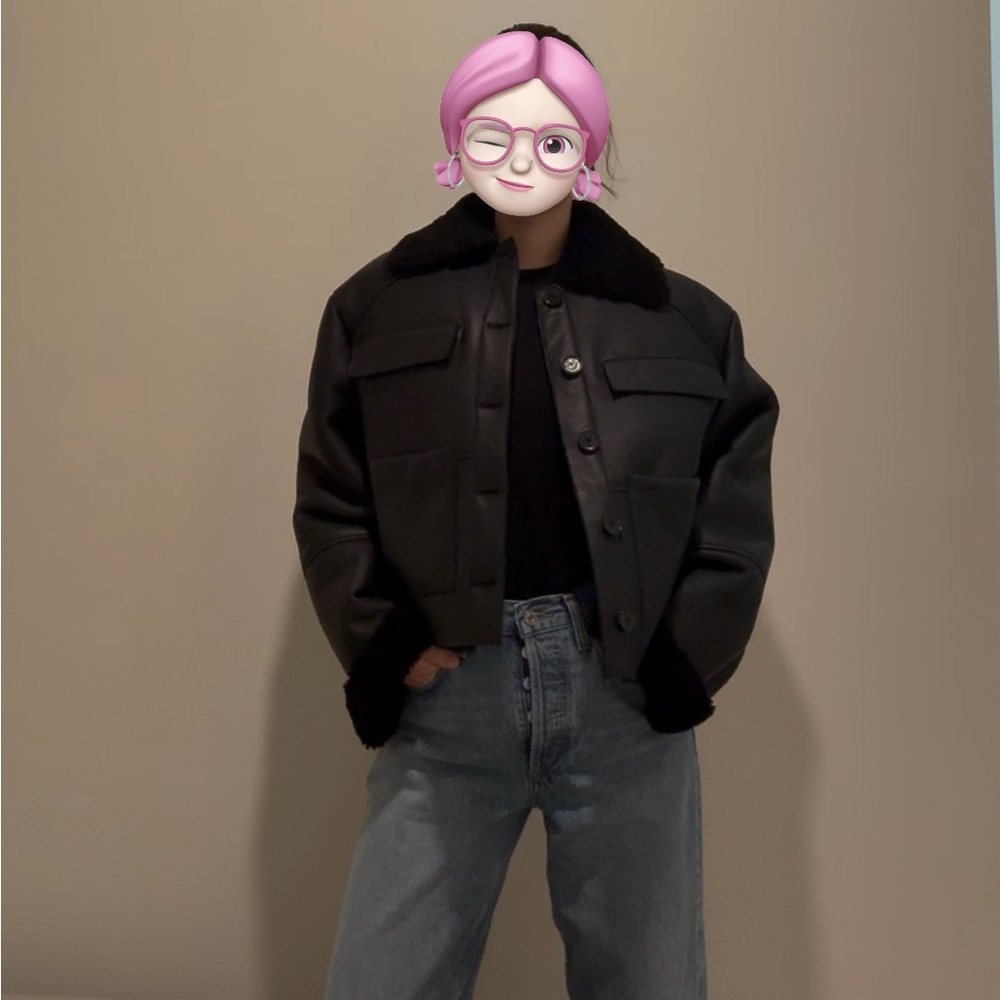 ✨ SOLD ✨ LOULOU STUDIO Bugur oversized shearling jacket size XS - Picture 10 of 12